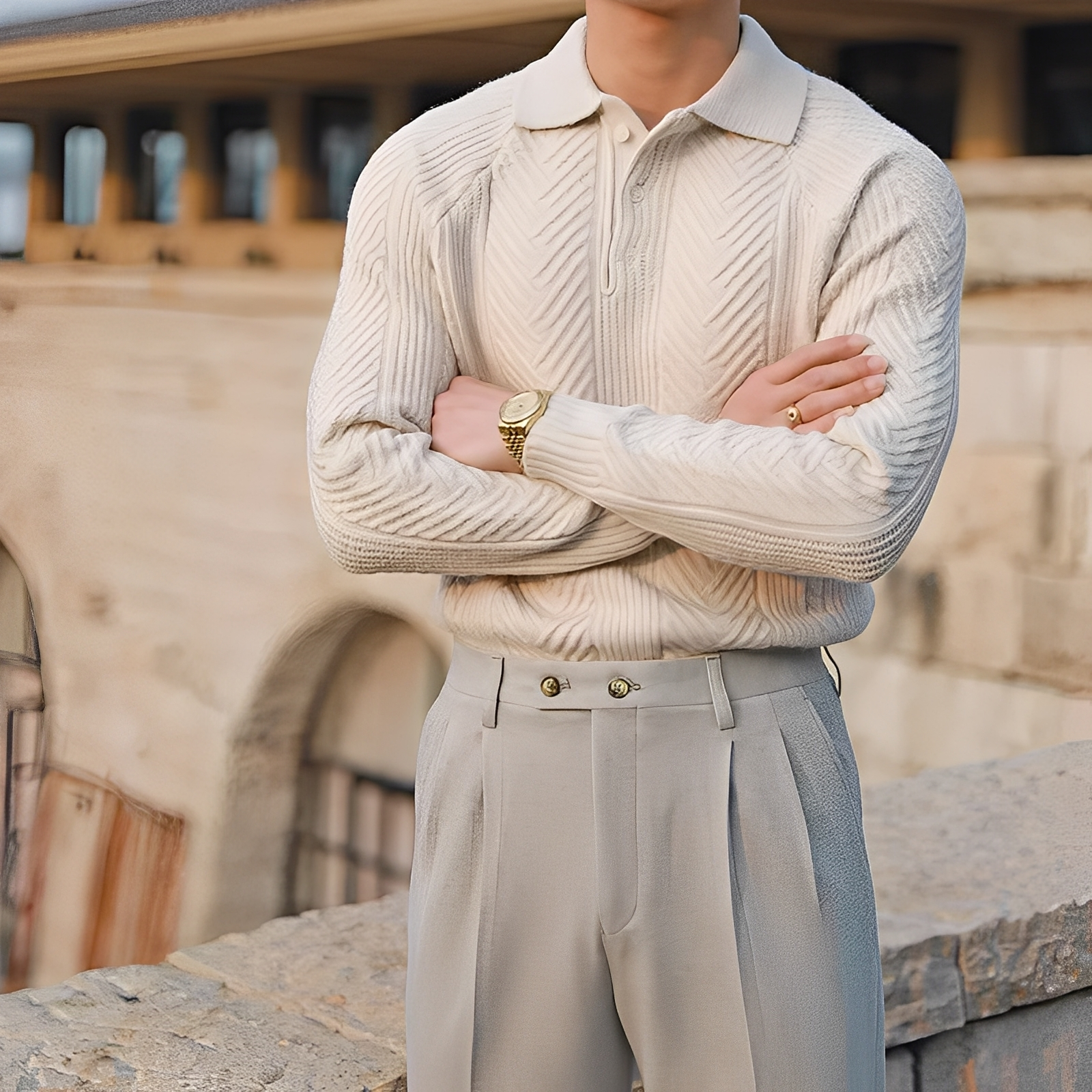 Darius – Knitted Long-Sleeve Sweater