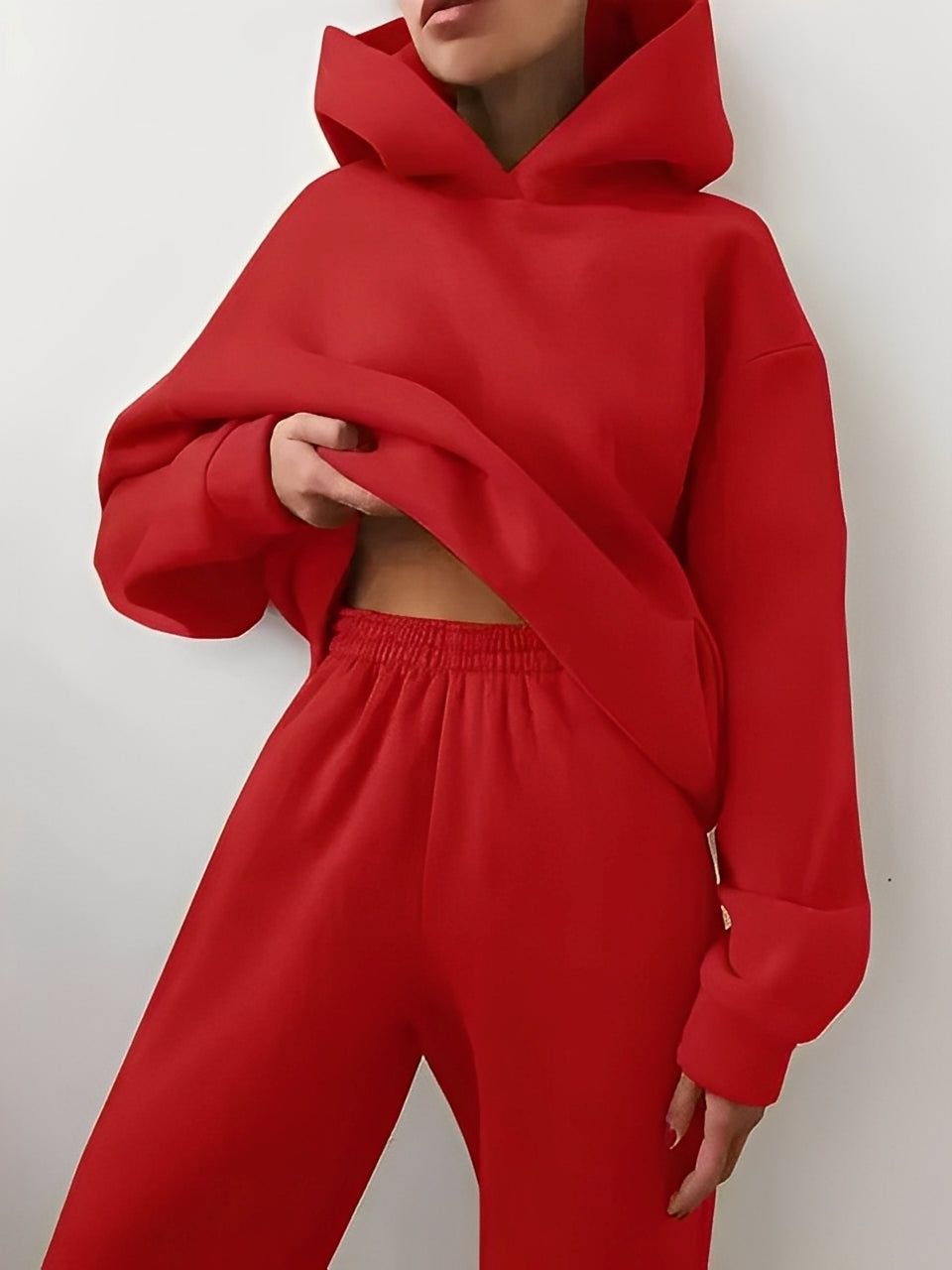 Adelia – Solid Hoodie Set