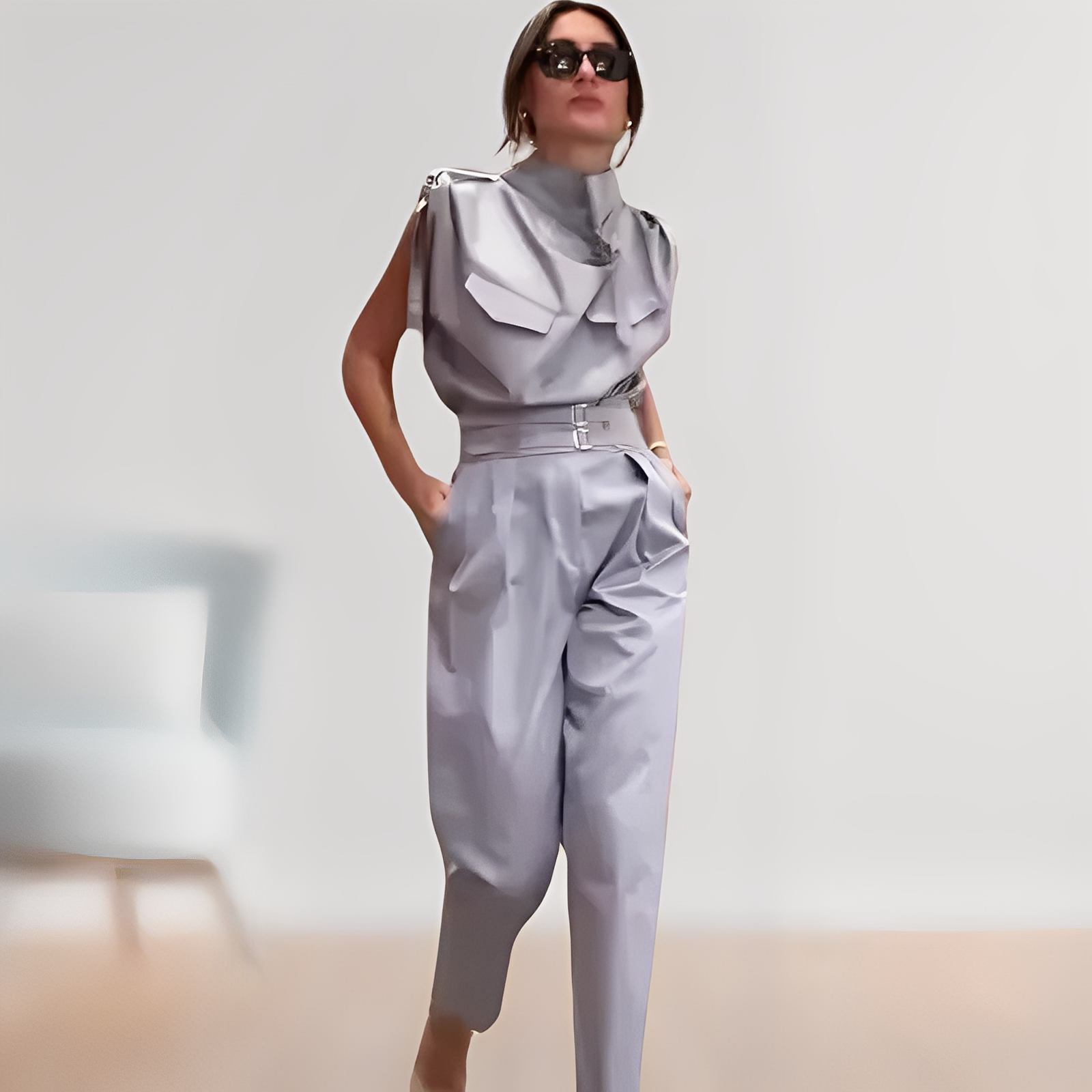 Leona – Elegant Sleeveless Overall