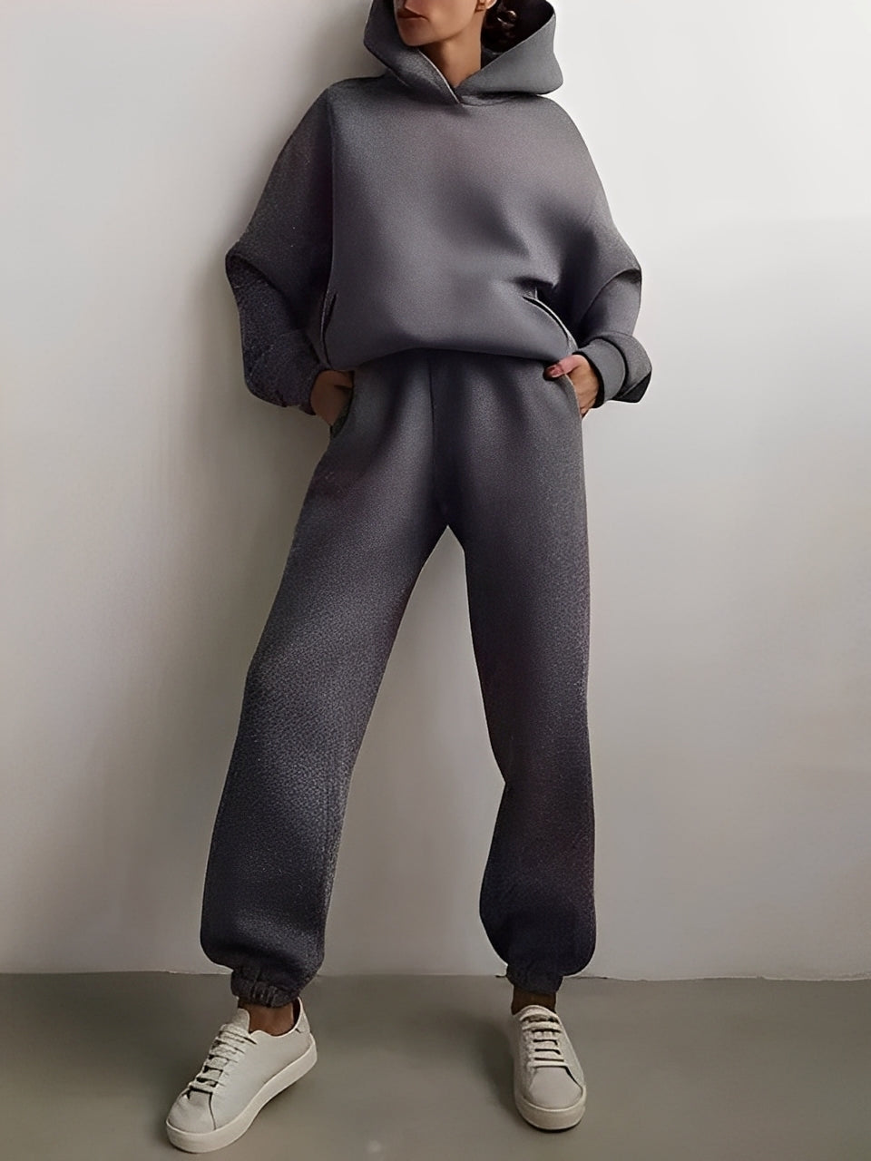 Adelia – Solid Hoodie Set