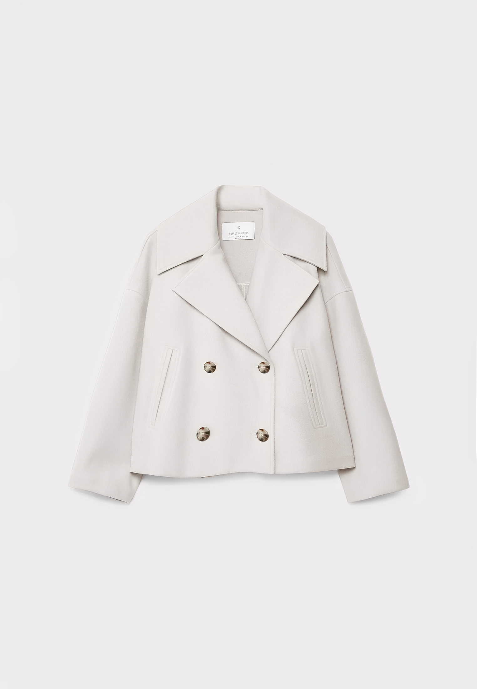 Claire – Elegant Short Double-Breasted Jacket