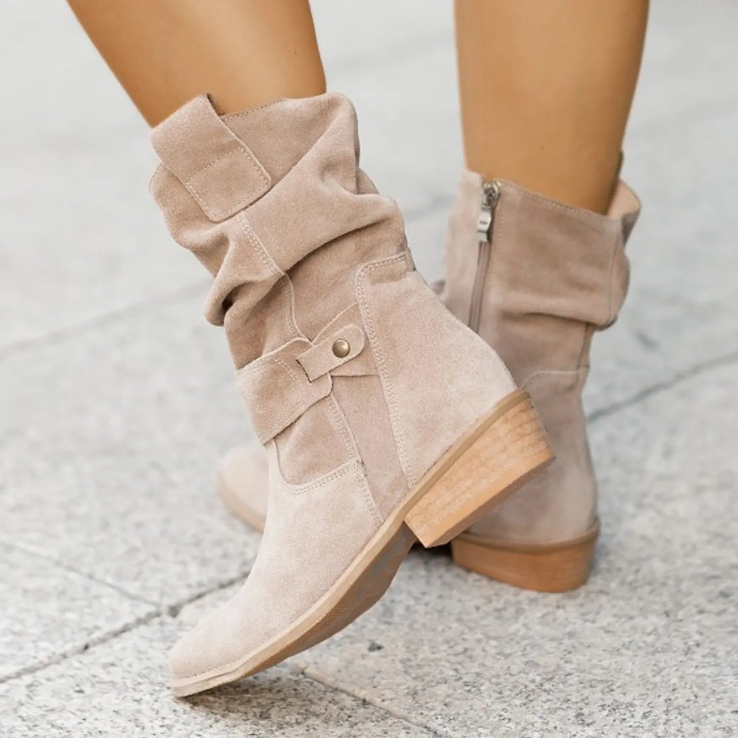 Elisa – Suede Ankle Boots | Chic & Comfortable