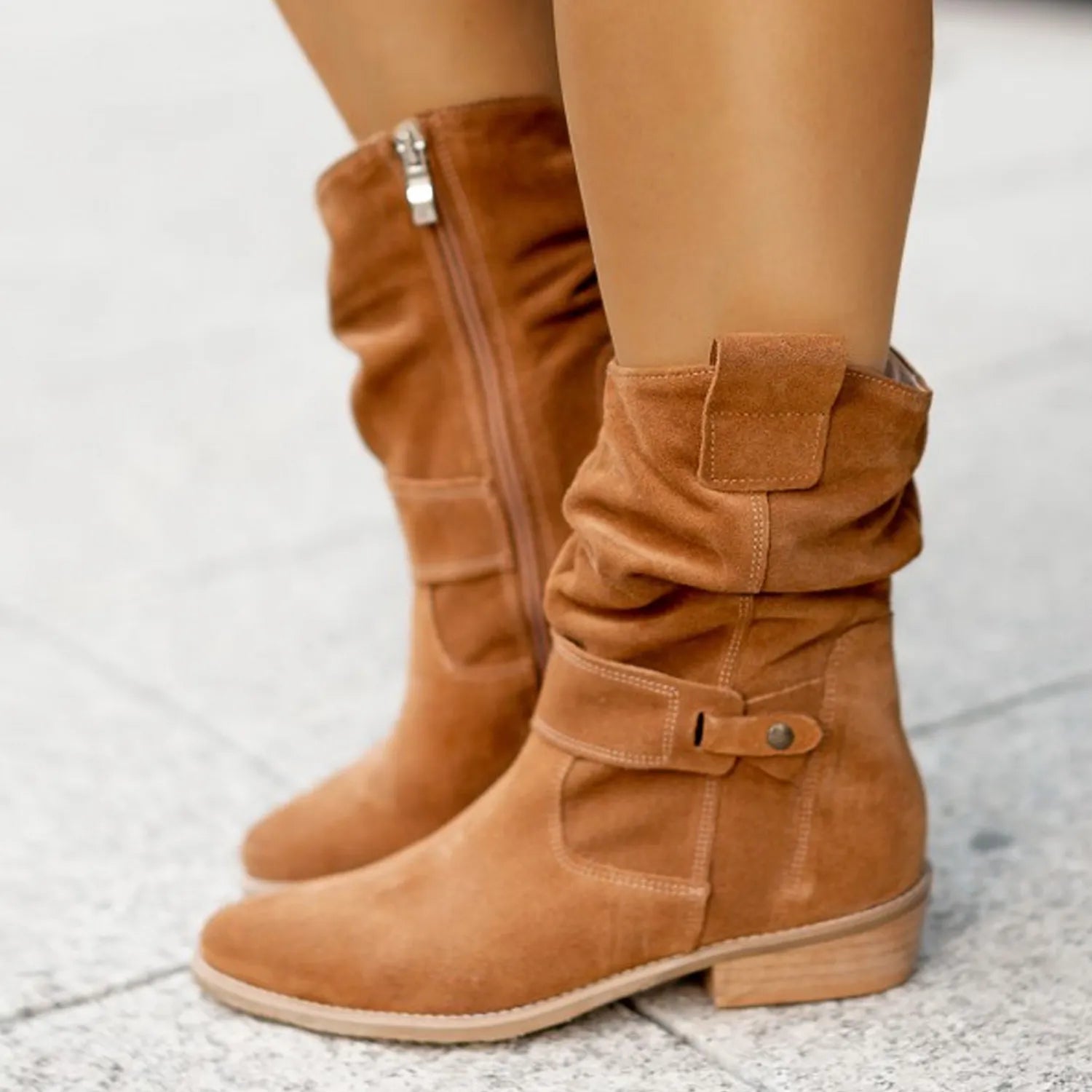 Elisa – Suede Ankle Boots | Chic & Comfortable