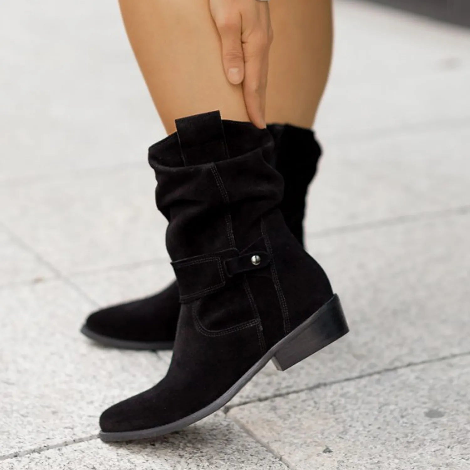 Elisa – Suede Ankle Boots | Chic & Comfortable