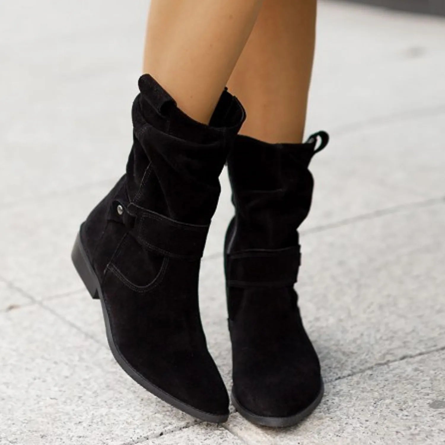 Elisa – Suede Ankle Boots | Chic & Comfortable
